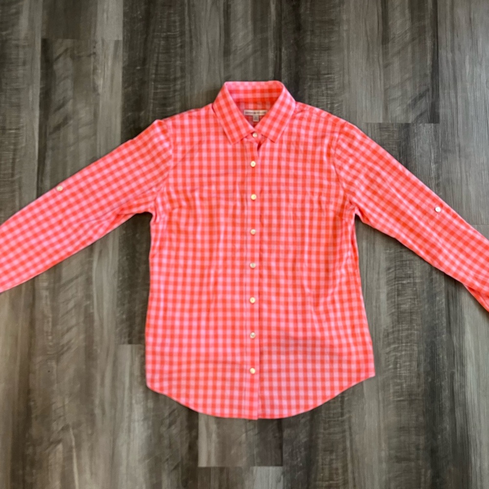 Peter Millar Pink Casual Button Down Shirt